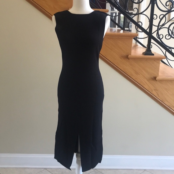 Scout the Label Blk Ribbed Dress Sz Large NWT - Picture 1 of 10